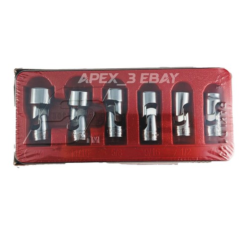 Snap-on 206AFSA 3/8" Drive 6-Point SAE Flank Drive Shallow Universal Socket Set - Picture 3 of 3