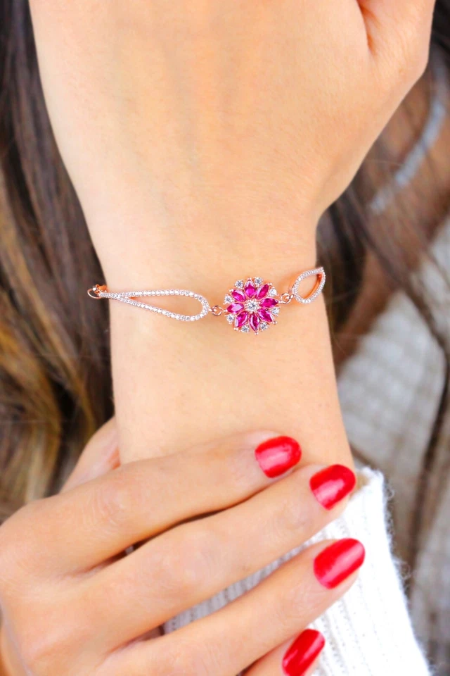 Handmade Bracelet Jewelry Made of 925 Sterling Silver, Authentic Silver Bracelet - Image 3 of 3