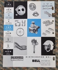 Vintage Original 1961 CRAGAR BELL AUTO Catalog Hot Rod Drag Racing nhra scta old