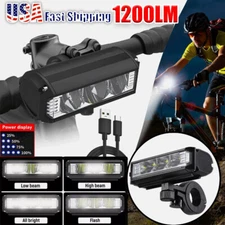 Super Bright LED Bike Light Waterproof USB Rechargeable Bicycle Front Headlight