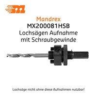 Mandrex Quickturn Aufnahmen FüR Alle Mandrex LochsäGen Mit Schraubgewinde