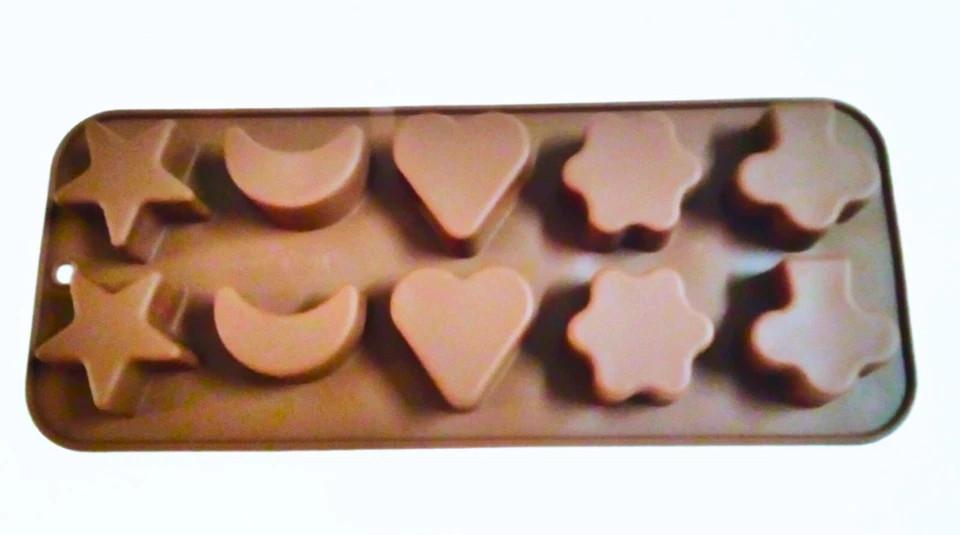 Silicone 10 Mix Shape Cake Decors Baking Chocolate Mould 3D Chocolate Candy Mold - Image 3 of 4