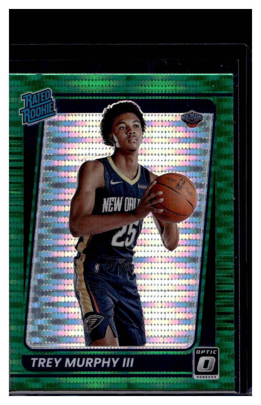 2021-22 Panini Donruss Optic Green Pulsar Prizm #178 Trey Murphy III RC (B)