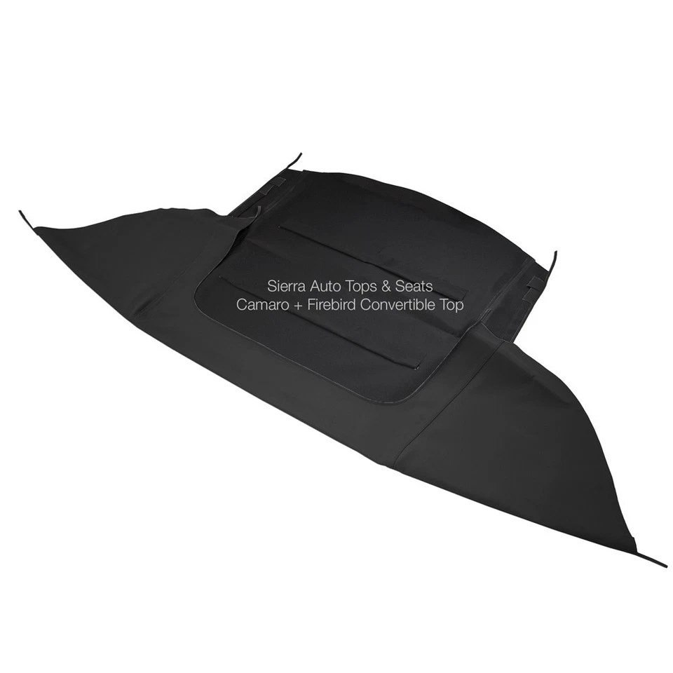 Chevy Camaro Convertible Soft Top, 1994-02, Glass Window, Cloth, Black — 第 2/4 张图片