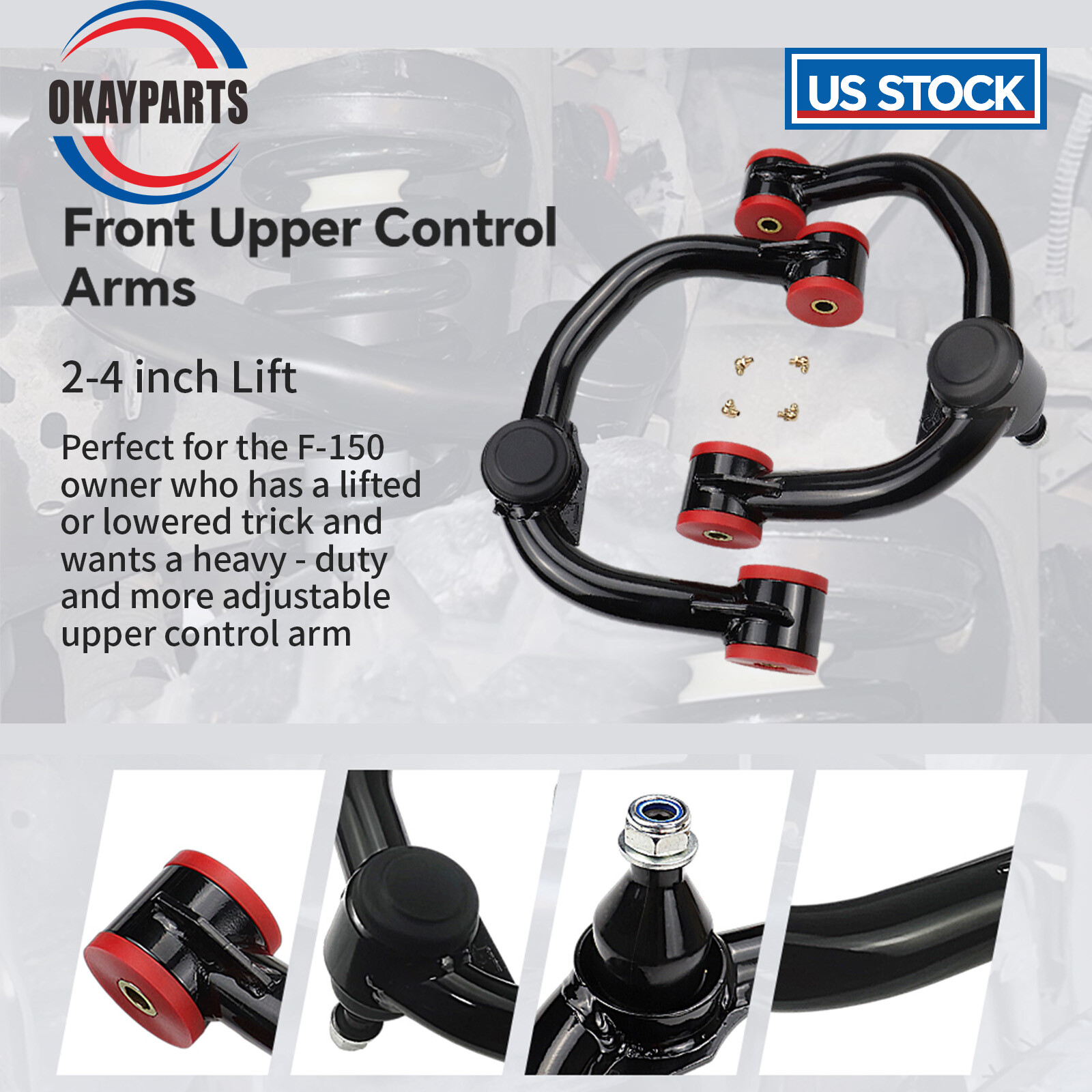 Front Bump Stops 4-Pack Front Lower Suspension Bump Pads For Chevrolet ...
