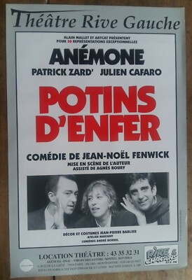 Poster THEATER LINKES UFER Höllenklatsch ANEMONE  