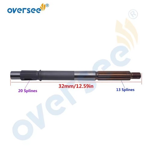 697-45611 Propeller Shaft For Yamaha Outboard Motor 2T 48HP 55HP 697-45611-00 - Picture 3 of 4