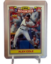 Alex Cole 1991 Topps 40 Years of Baseball 1990 Indians Rookies RC Card #6 W/Top