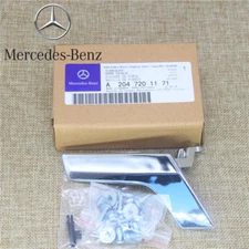Chrome shiny Left Driver Side Interior Door Handle Repair Kit for Benz C250 C300