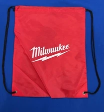 RED   MILWAUKEE SLING CINCH Bag NYLON DRAWSTRING  BACKPACK BAG Helmet Bag
