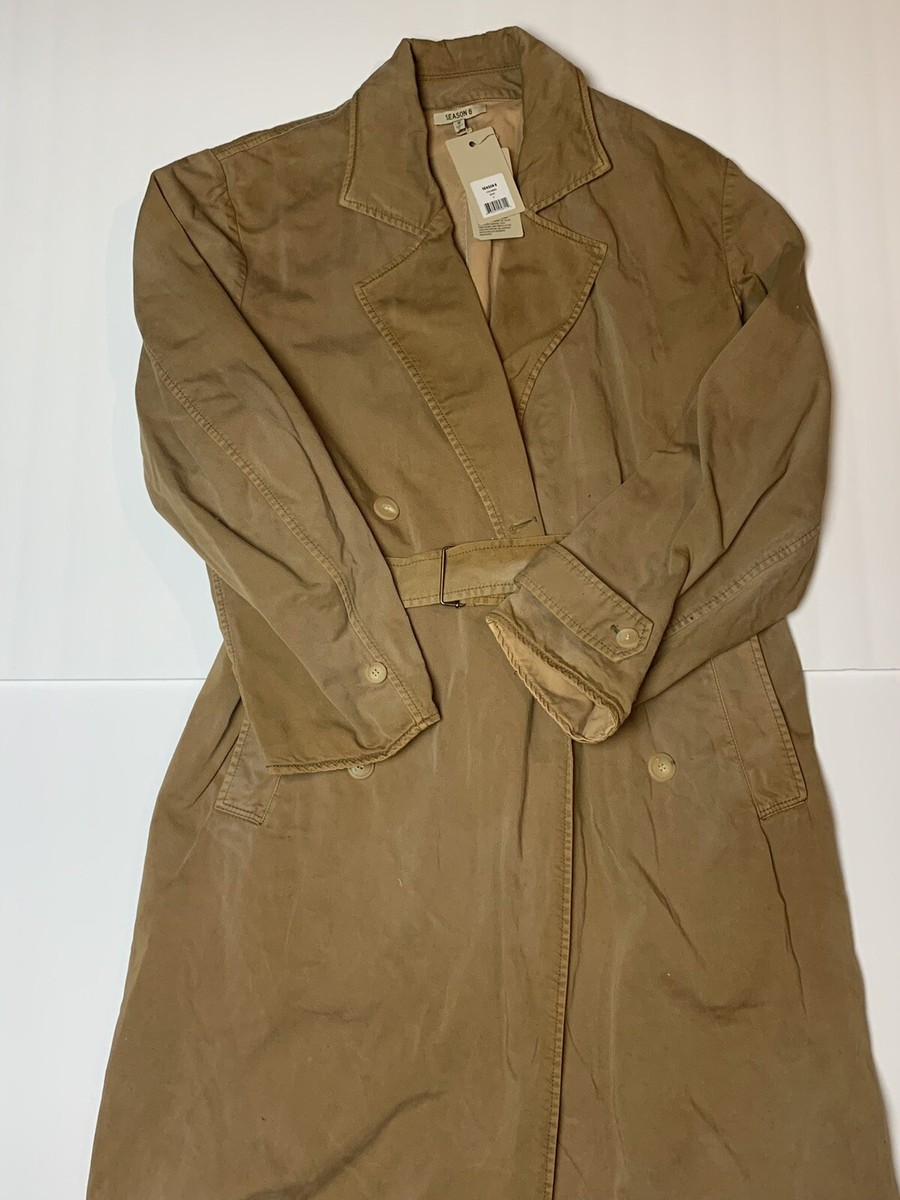 Nwt Yeezy Kanye West Season 6 mens Trench sand coat size