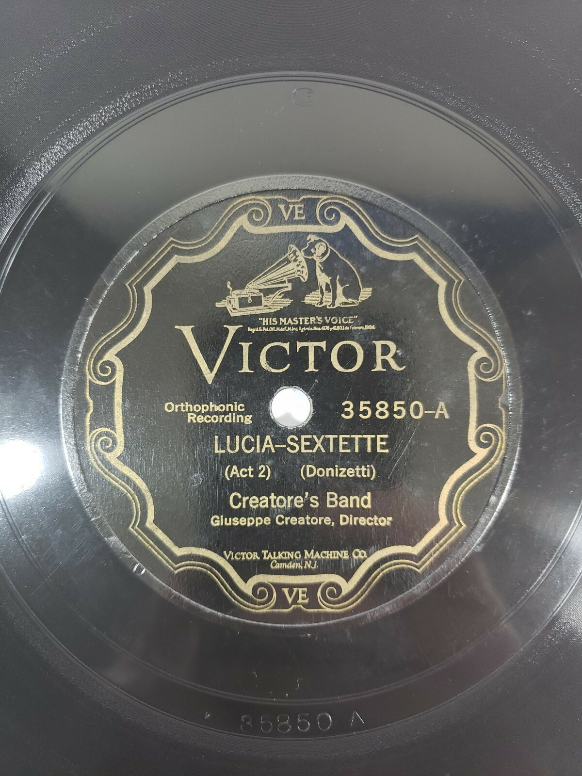 Creatore's Band 78 12" Lucia Sextette / Trovatore Miserere E/E