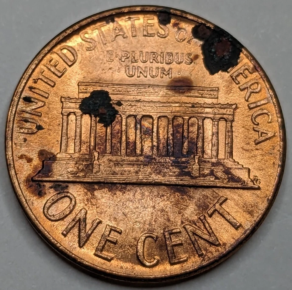 1964 P Lincoln Cent Doubled Die Reverse - DDR Die, FS802 - Error- Corrosion S315 - Image 2 of 4