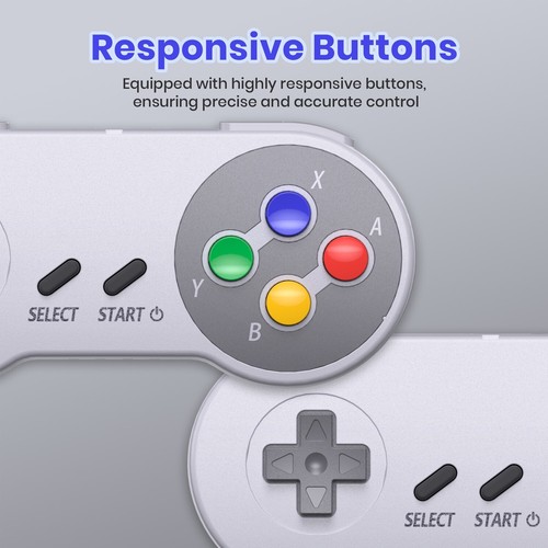 2.4 GHz Wireless Controller Gamepad Joystick for Nintendo N64/ SNES/ NGC Console - Picture 17 of 111