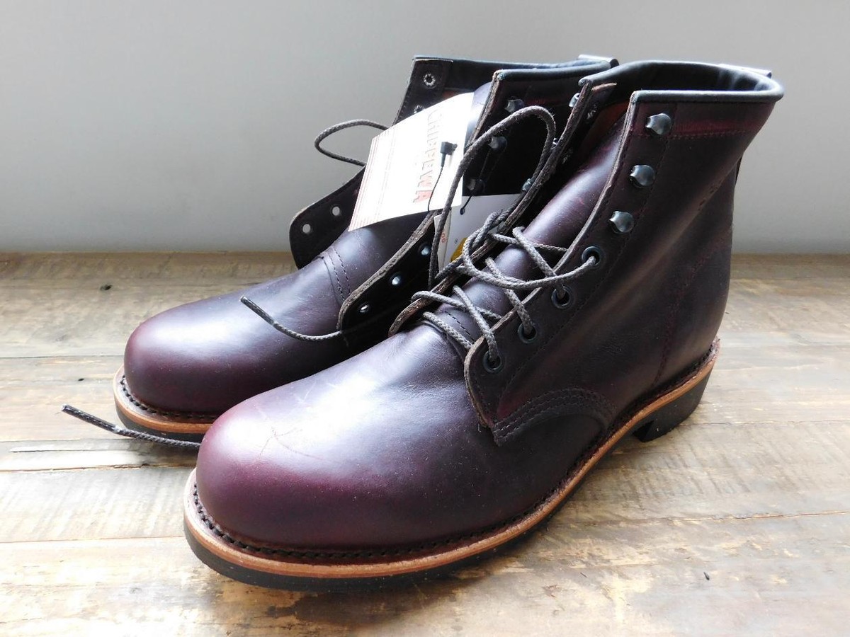 Chippewa for J.Crew Plain Toe Leather Boots 8 $268 brown shoes
