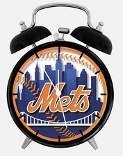 New York Mets Alarm Desk Clock 3.75" Home or Office Decor W137 Nice For Gift