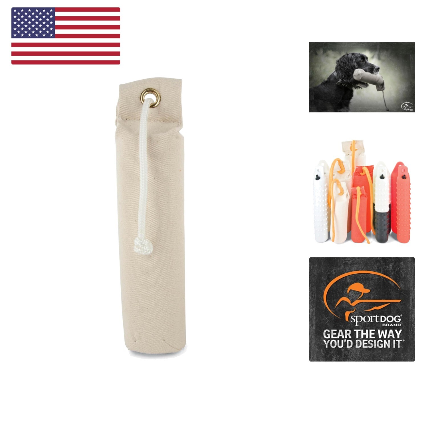 Brand Natural Canvas Dummy - Hunting Dog Training Tool - Weighted and Include...