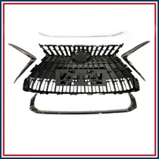 FOR 2019-2024 LEXUS ES250 ES300H ES350 FRONT BUMPER GRILLE OUTER FRAME CHROME