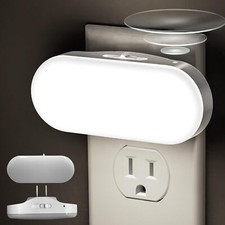 Led Night Light, Plug into Wall, 2 Pack with Dusk to Dawn Sensor, 1W 5000K Dim