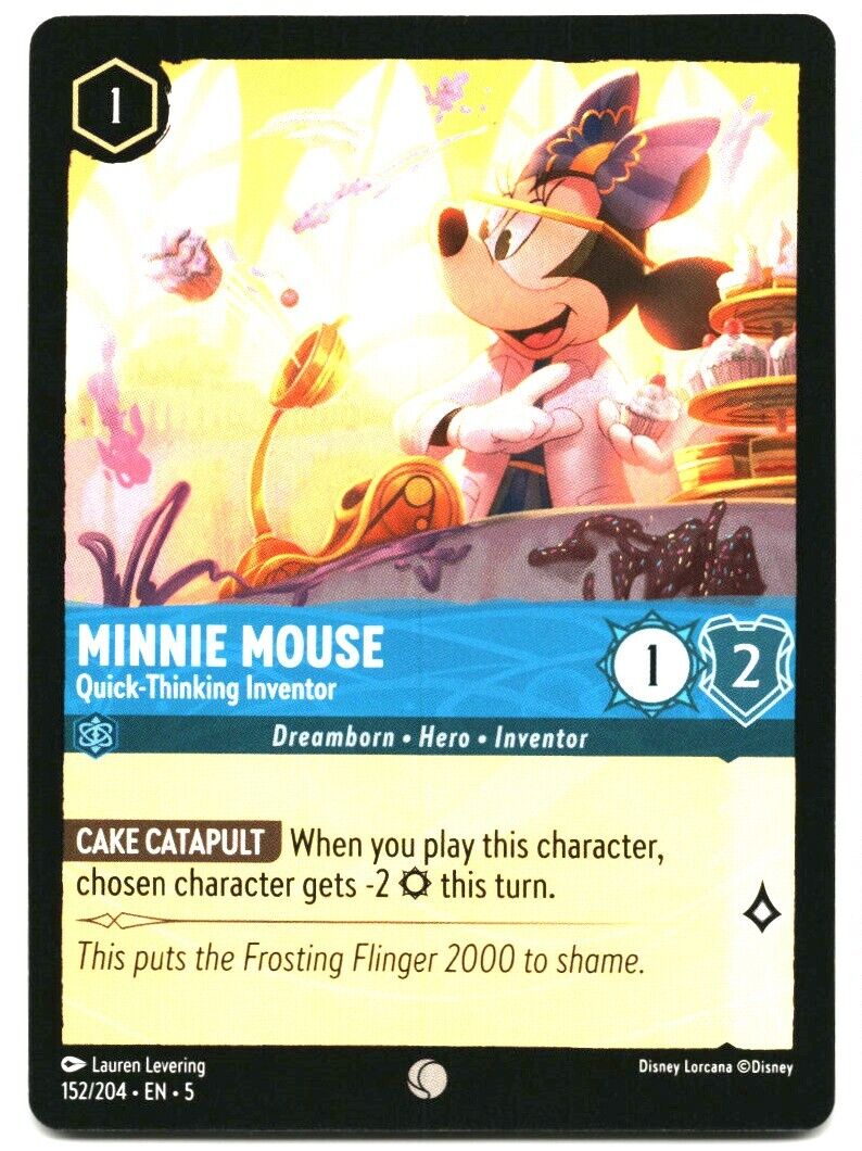 Disney Lorcana Trading Card TCG Minnie Mouse #152 Shimmering Disney Lorcana Trading Card TCG Minnie Mouse #152 Shimmering
