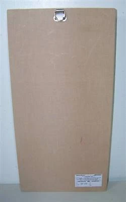 Brown & White Fabric Hawaii Leaf Damask Pocket Bulletin Board Memo Memory - Image 2 of 2