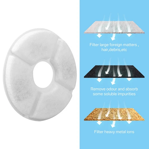 12PCS Replacement Filters for Pet Cat Water Fountain Activated Carbon Filters - Picture 4 of 10