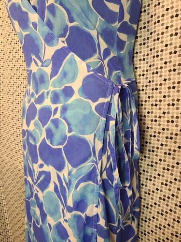 NWT $325 DVF X ONIA "Grace" Swim Cover-up Maxi Wrap Dress Size Sm 💙 - Picture 6 of 12