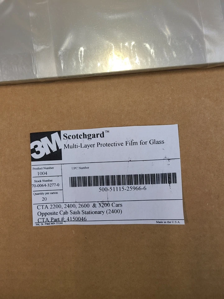 Película protectora multicapa Scotchgard 20 3M, daños 21x16 por vandalismo # 1004 Foto 2 de 4