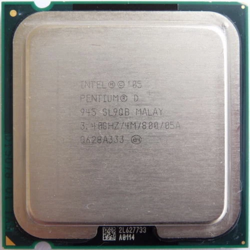 Intel Pentium D 945 3.4 GHz 2 cores SL9QQ 2 threads/4M/800 LGA775 CPU Processor - Image 3 of 3