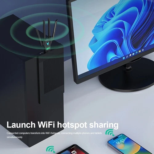 USB 3.0 Wireless WIFI Adapter 1300Mbps Long Range Dongle Dual Band Network 5G - Picture 9 of 13