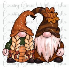 Sublimation Transfer Fall Gnomes Ready To Press Heat Transfer