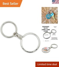 Personalized Sobriety Gift: 34 mm Coin Holder Keychain for Recovery Milestones