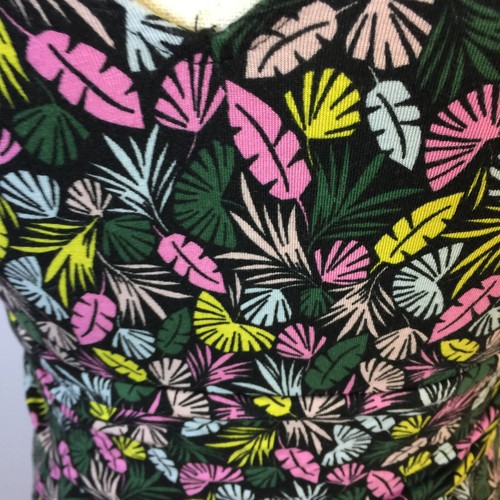 Vestido Boden Imitación Envolvente Talla 6R Mujer Multicolor Estampado de Hojas Sin Mangas Jersey Tejido - Imagen 10 de 17