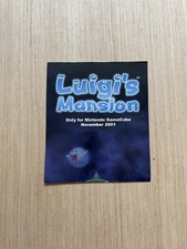 Vintage Nintendo GameCube Luigi’s Mansion Promotional Poster Rare