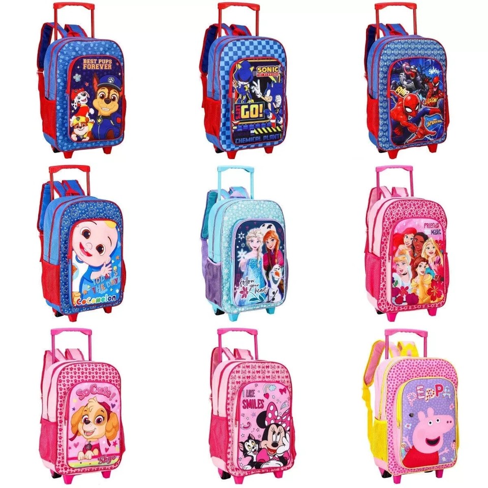 Personajes Infantiles Plegable Trolley Mochila Equipaje Bolsa de Cabina Licencia Disne