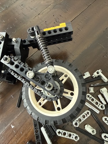 Vintage Lego Technic - 8838 - Motorrad Moto-Cross / Shock Cycle - Parts - Picture 4 of 12