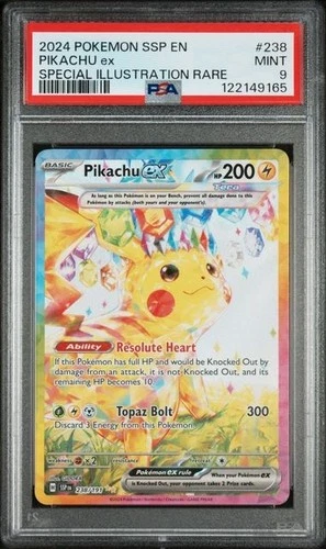 PSA 9 Pikachu ex - 238/191 - Surging Sparks - Pokemon - Read Description
