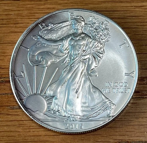 2015 AMERICAN SILVER EAGLE DOLLAR COIN 1 OZ. 999 PURE FINE SILVER