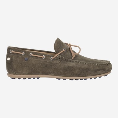 Floris van Bommel Herren - Slipper De Drijver grün