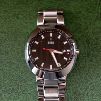 Rado D-Star R15938153 Men's Watch Automatic 41.4mm Black Dial Date