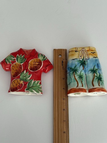 VTG Clay Art Tropical Hawaiian Salt and Pepper Shakers - Picture 12 of 15