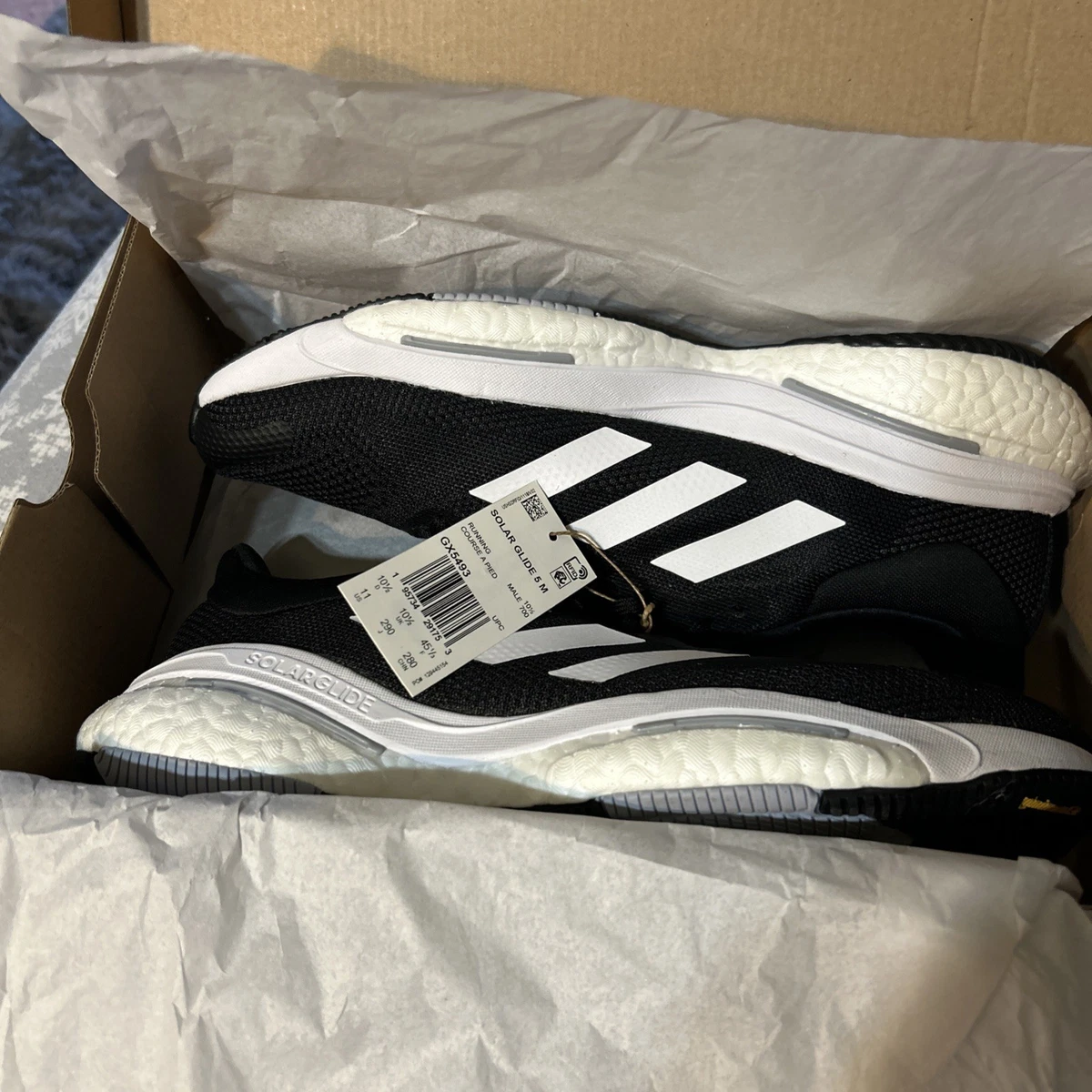 adidas SolarGlide 5 Black Grey for Sale | Authenticity Guaranteed | eBay