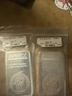 10 oz Silver Bar Lot of 2 (20 oz total) .999 Fine Silver APMEX