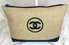 CHANEL Beauté Raffia Makeup Pouch – Gift With Purchase – New