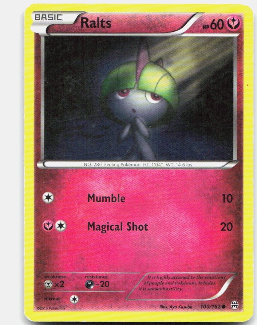 RALTS 100/162 COMMON BREAKthrough Pokemon HP