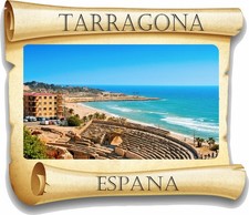 Tarragona Papyrus Aufkleber / Hochauflösender Vinyl Wasserfest