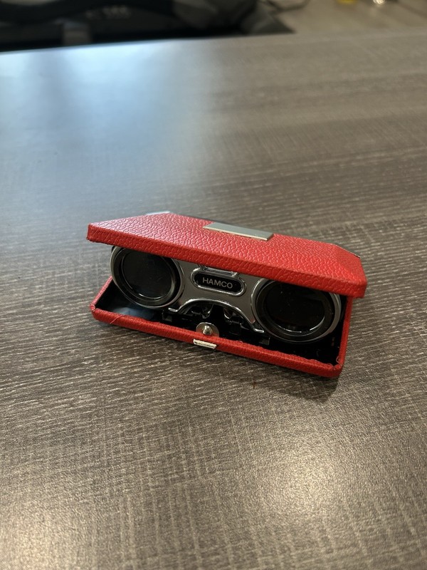 Vintage Hamco Red Sport Glasses 2.5x Binoculars Made in Japan