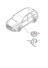 Genuine VW AUDI Tiguan Allspace Q3 Sportback BJ2 BW2 F3B Ctrl Unit 09G927158HC
