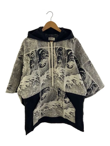 Felpa con cappuccio CELINE denim jacquard lavato nero S usata