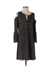 Veronica M Women's Dress S Black Lantern Sleeves, Cold Shoulder Whimsigoth